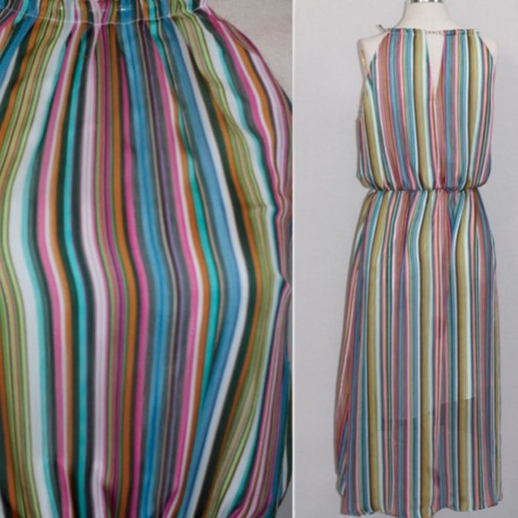 Multi Color Stripe Dress - Picture 15 of 15